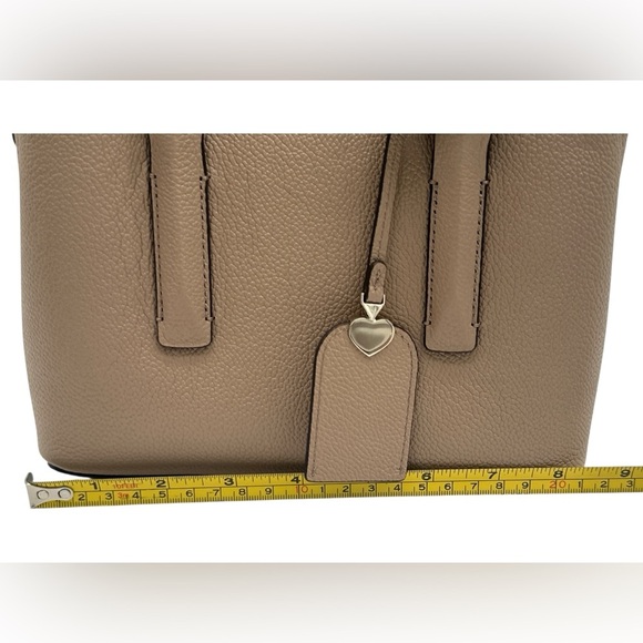 Kate Spade, NWOT, Taupe Margaux Mini Satchel with Shoulder Strap and Dust Bag. - Picture 7 of 10